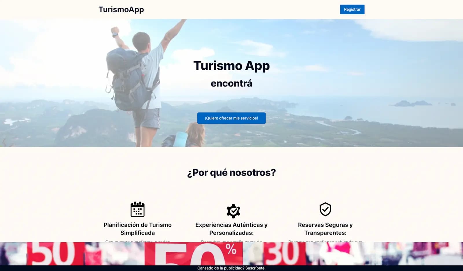 Imagen del proyecto Turismo App